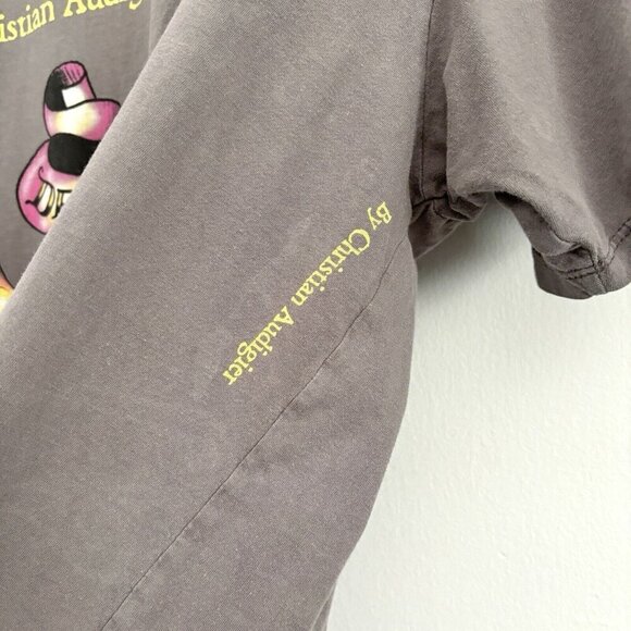 Ed Hardy by Christian Audigier Gray Skull Bones Short Sleeve T-Shirt Men’s XXL - Picture 5 of 9